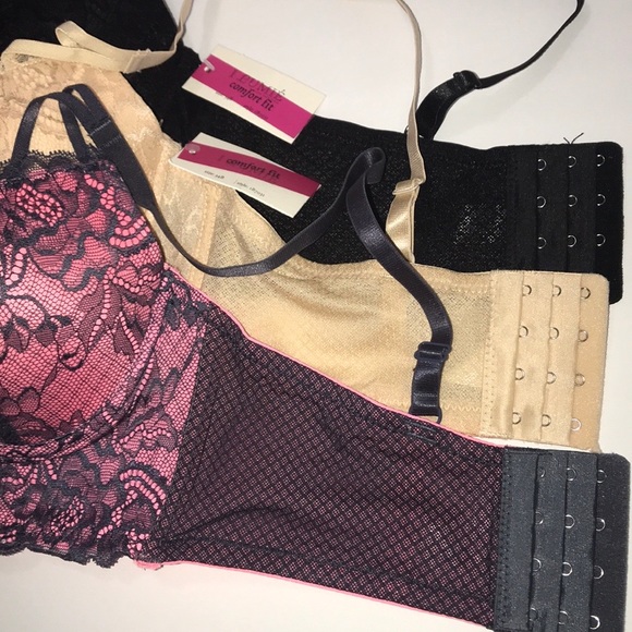 Bundle 3 pieces Push up Bra Confort Fit 4 Hooks - Picture 7 of 12